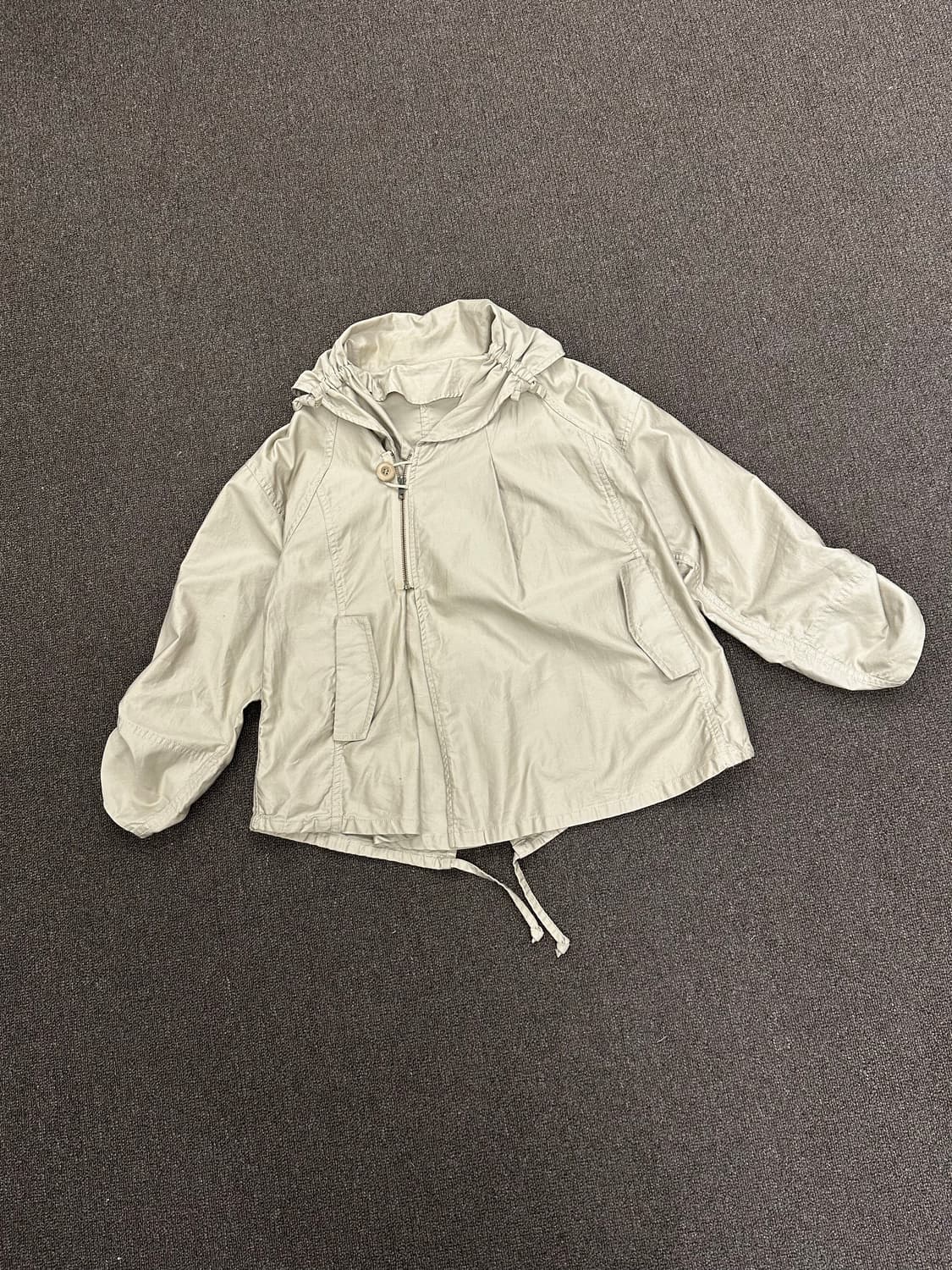 38)Japanese vintage 베이지 코튼 후드자켓 상품이미지2