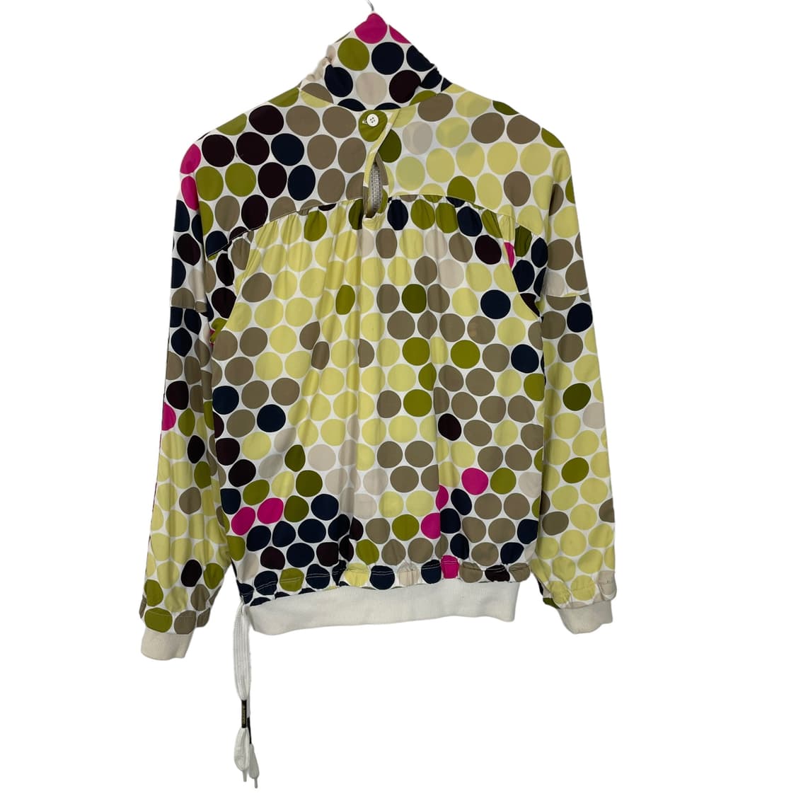 아디다스 배색 도트패턴 뒷트임 바람막이 상품이미지2