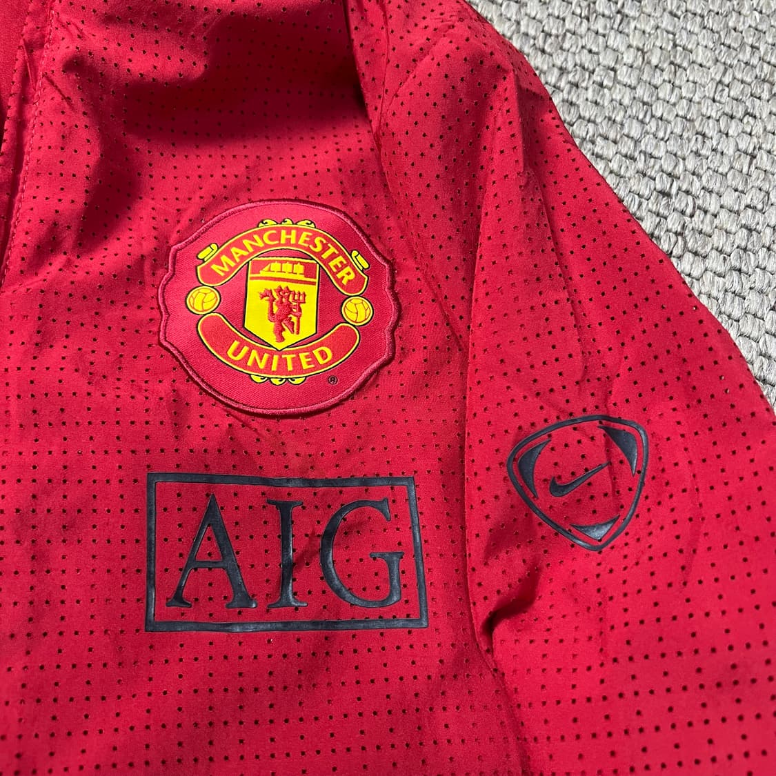 나이키 맨유 09-10 바람막이 레드 M 상품이미지6