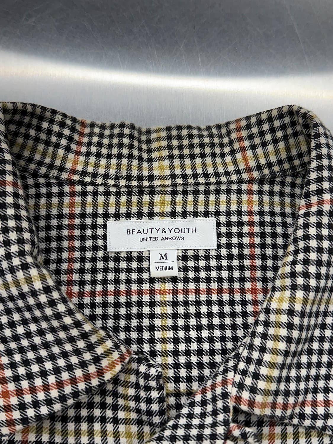 뷰티 앤 유스 유나이티드 집시 글렌 체크 투포켓 셔츠 상품이미지7