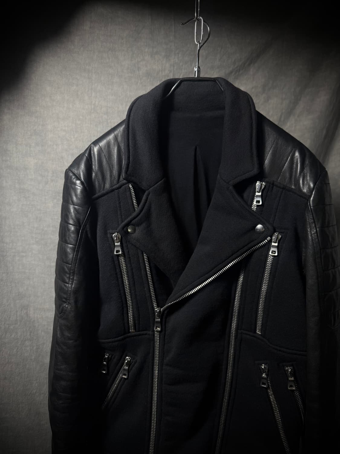 Balmain Multi Zip Hybrid Biker Jacket  상품이미지5