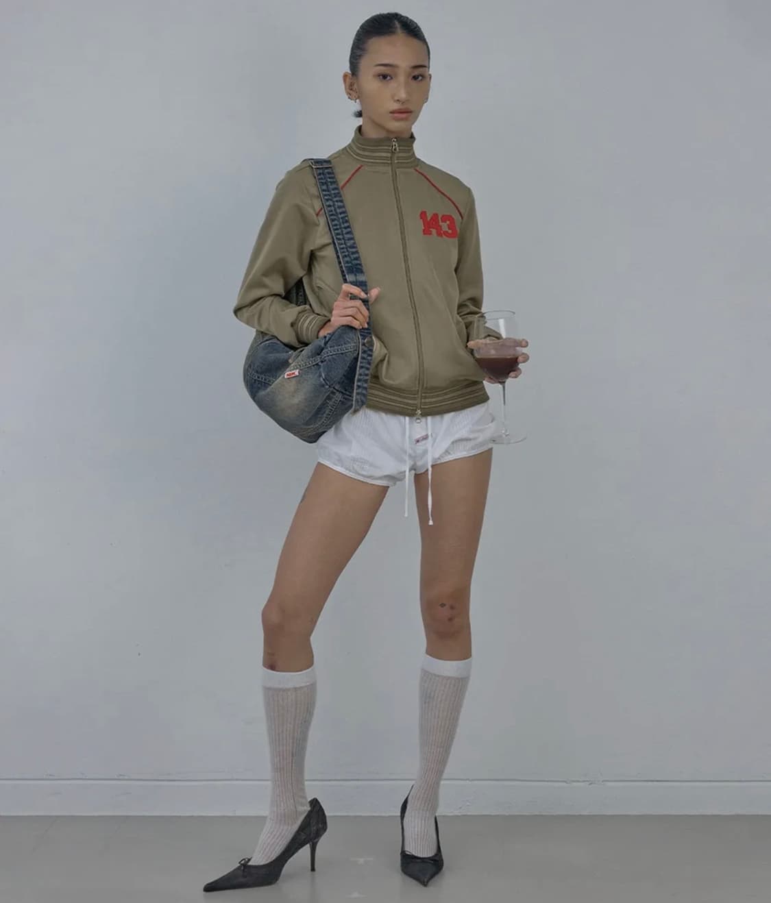스컬프터 스트라이프 트랙 집업_베이지_L 상품이미지3