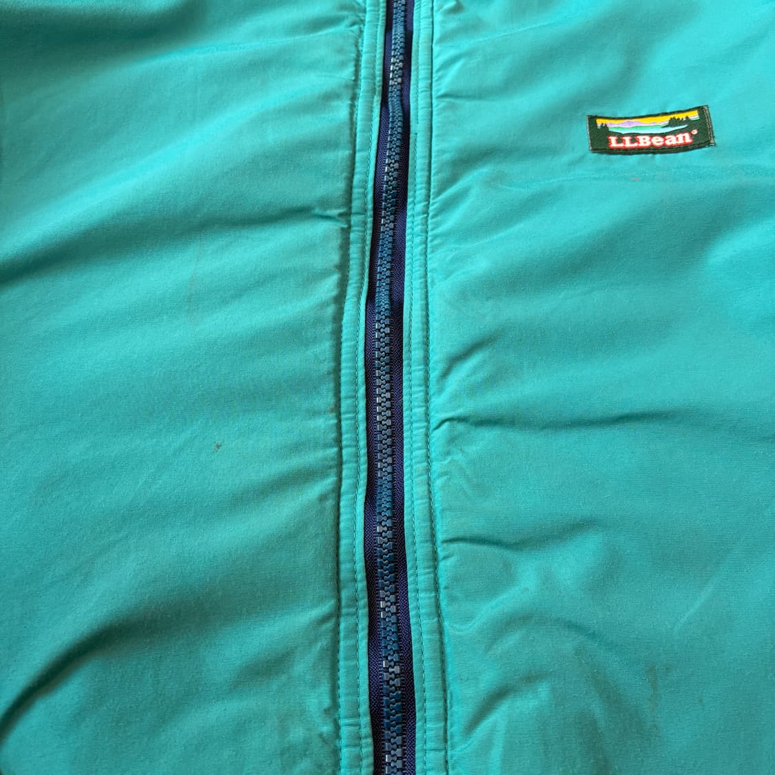 90s L.L.bean 90년대 미국 생산 엘엘빈 청록 컬러 웜업 자켓 상품이미지3