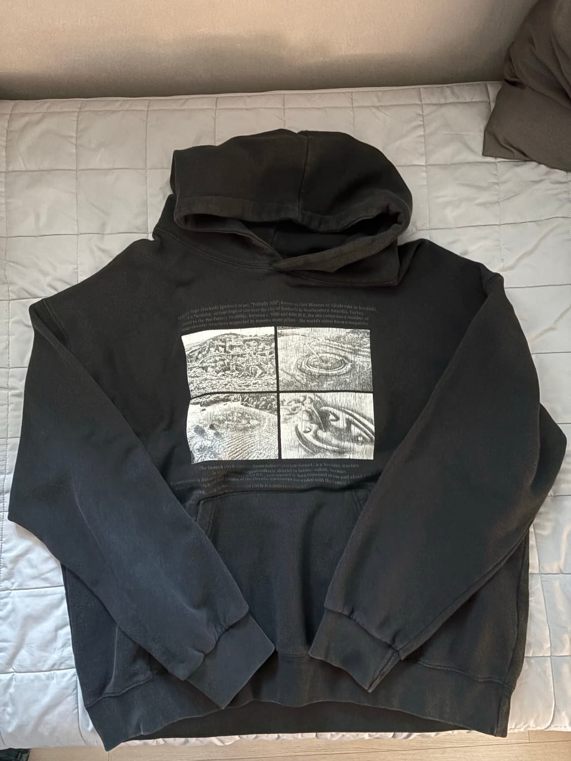 산산기어 22ss 오파츠 후디 블랙 상품이미지1