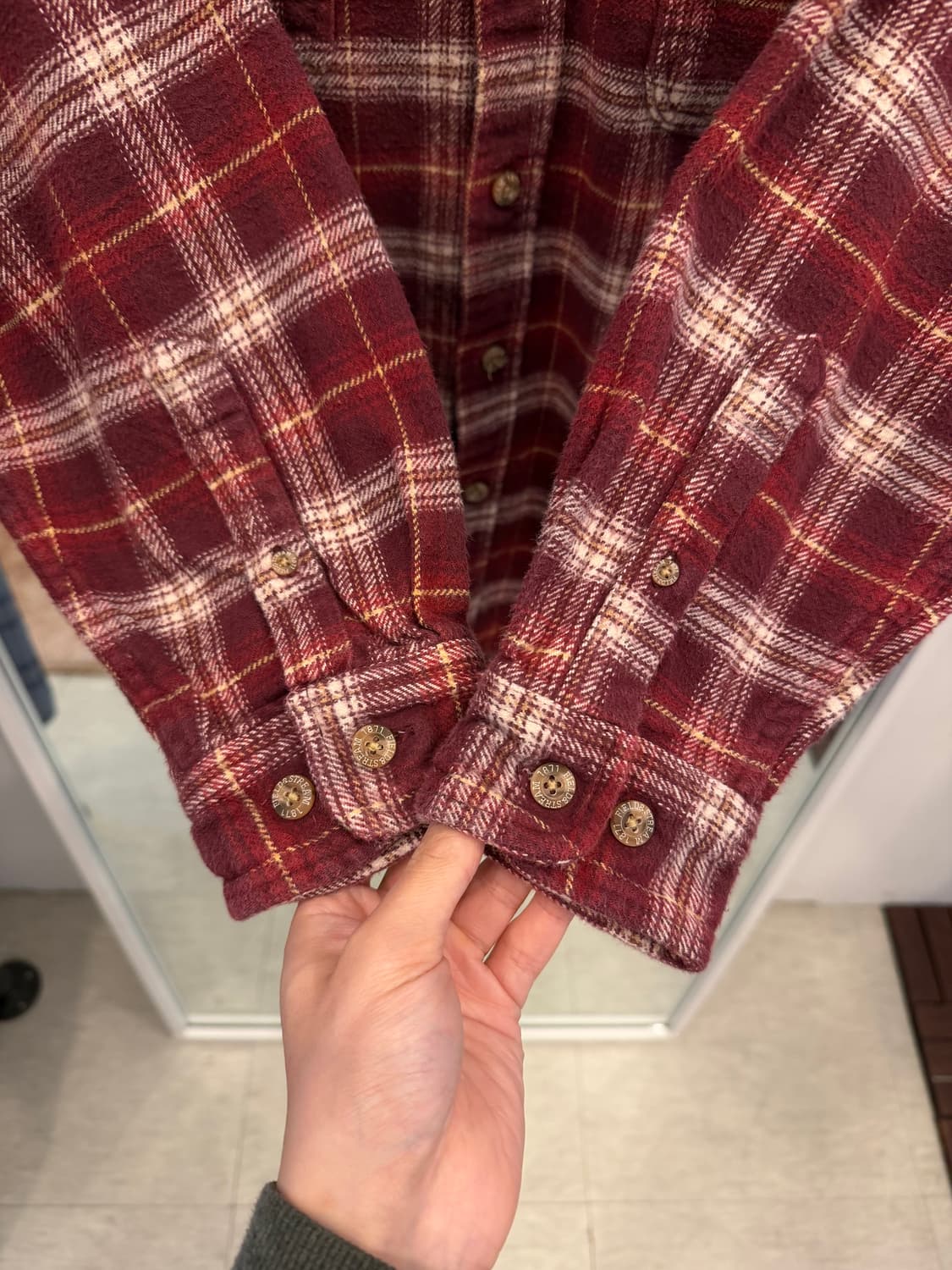 00s Field & Stream 빈티지 플란넬 체크 셔츠 상품이미지4