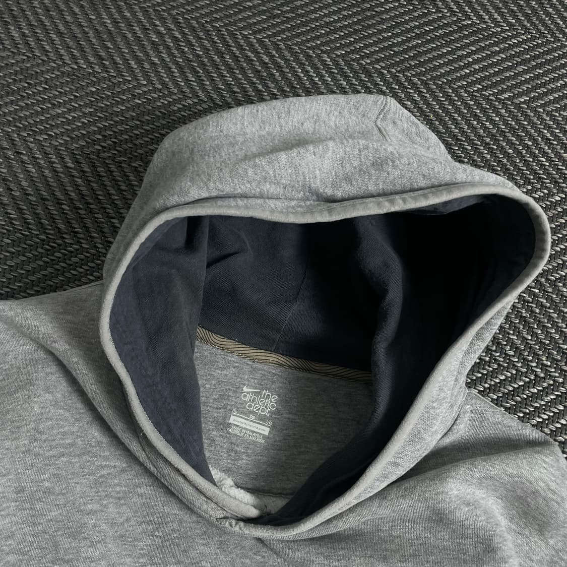 00s 나이키 올드스쿨 디테일 그레이 후드 티셔츠 o 3843 상품이미지5