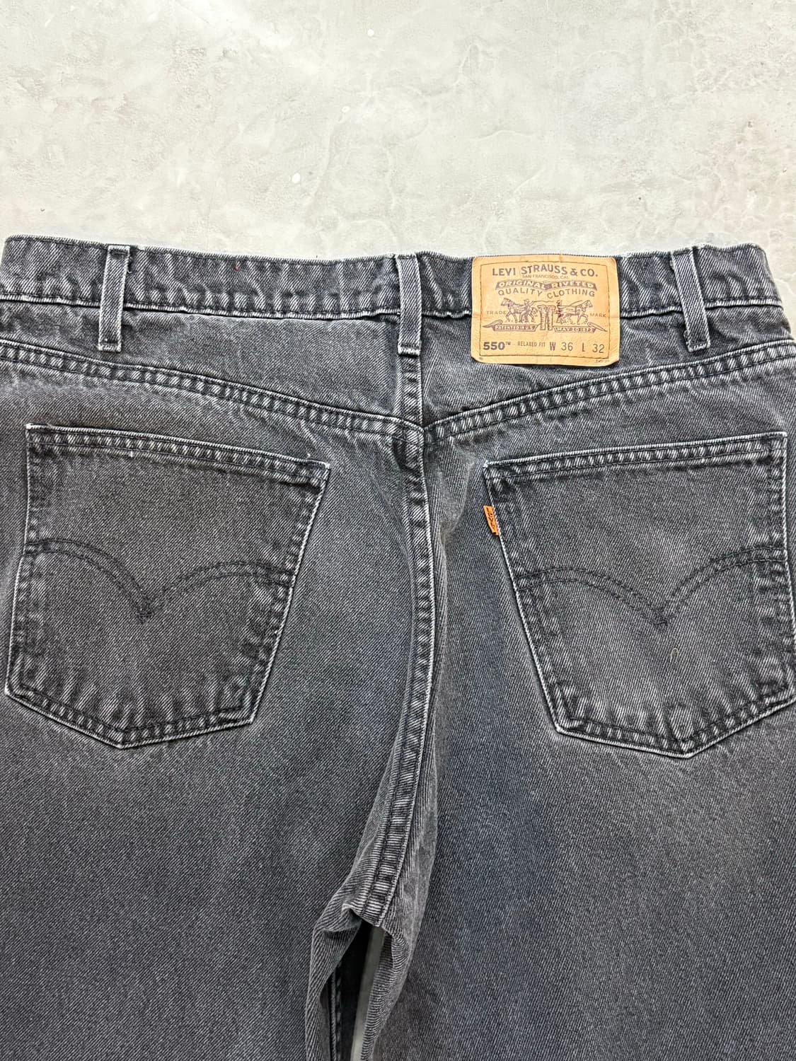 [34] 리바이스 550 오렌지탭 블랙 흑청 상품이미지4