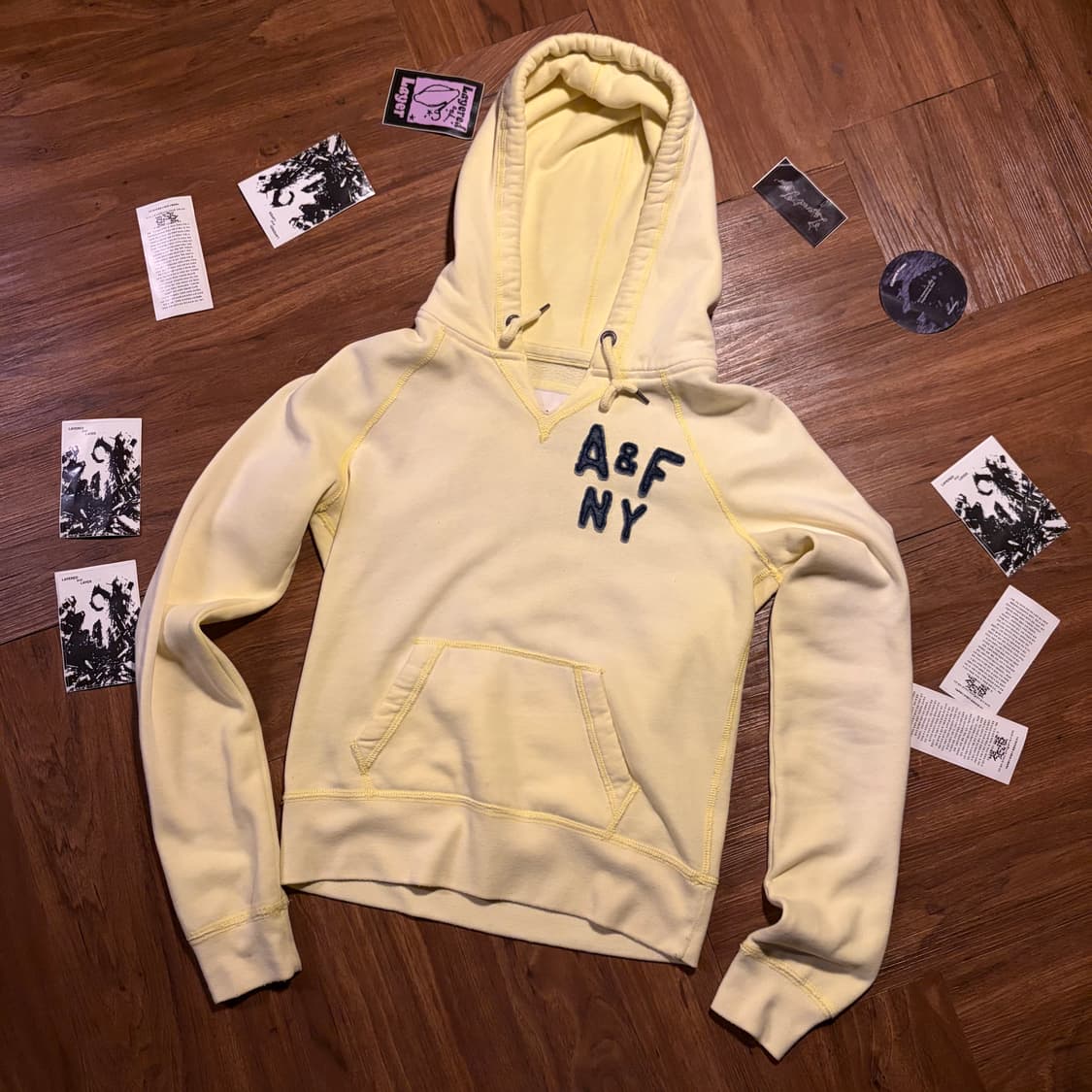 ABERCROMBIE AND FITCH 옐로 후디 상품이미지3