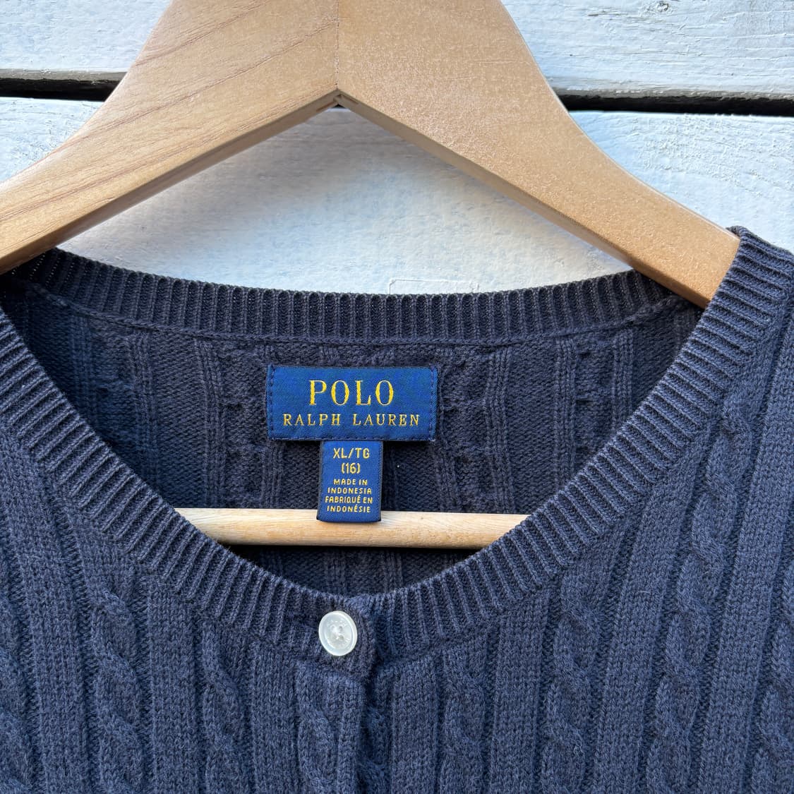 Polo 폴로 케이블 꽈배기 니트 가디건 상품이미지4