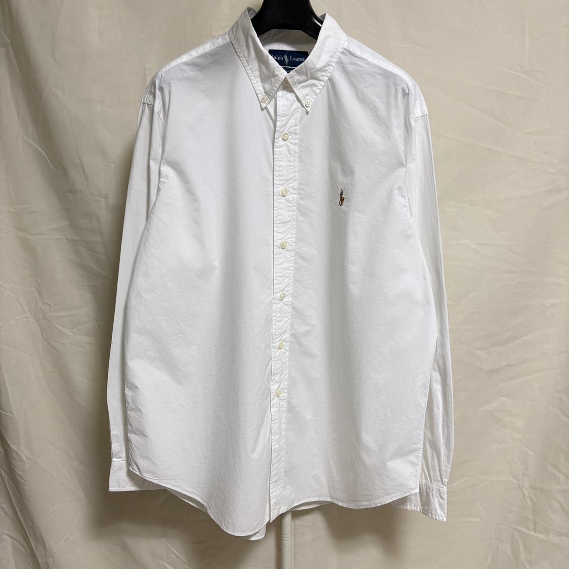 폴로 랄프로렌 클래식핏 코튼 셔츠 / 화이트, XL 상품이미지1