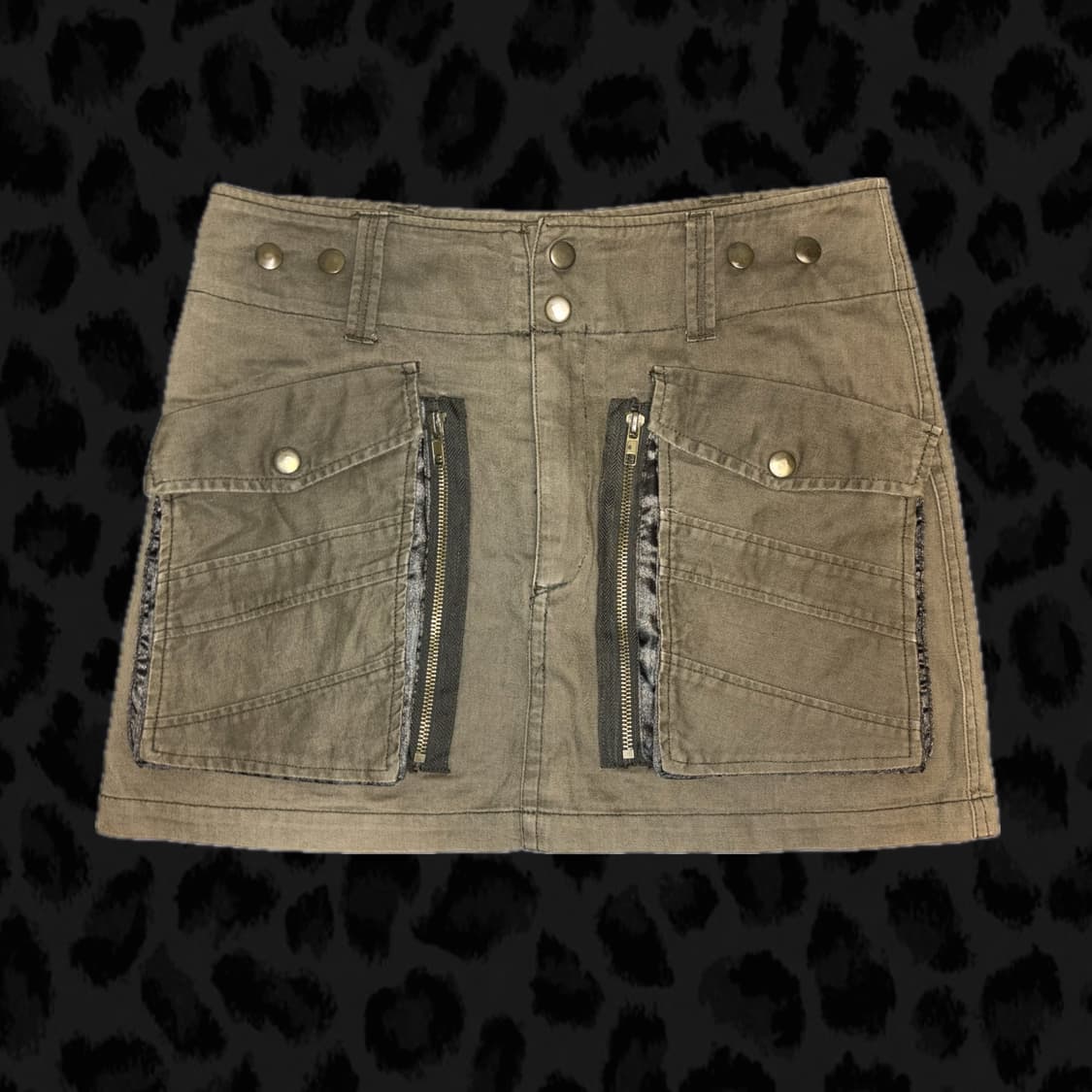 오네갸루 2000s 빈티지 로우 카고 스커트 상품이미지1