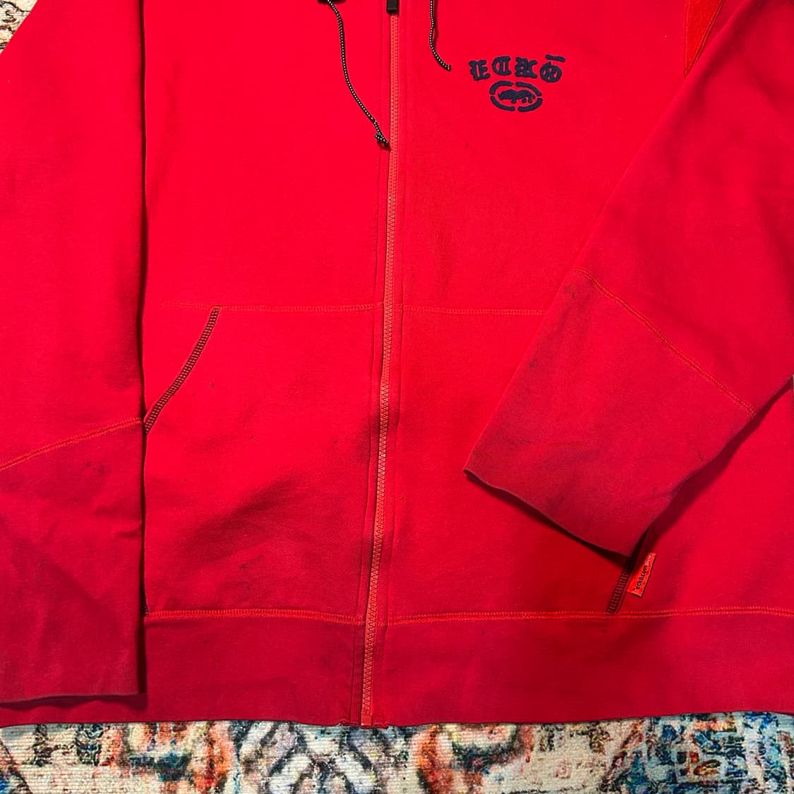 [2XL] 에코 언리미티드 오버핏 레드 후드집업 상품이미지5