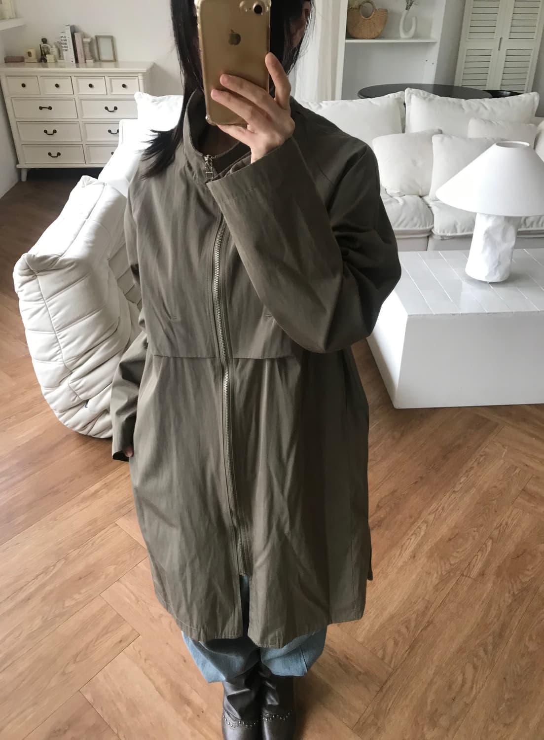 vintage trench zip coat 상품이미지2