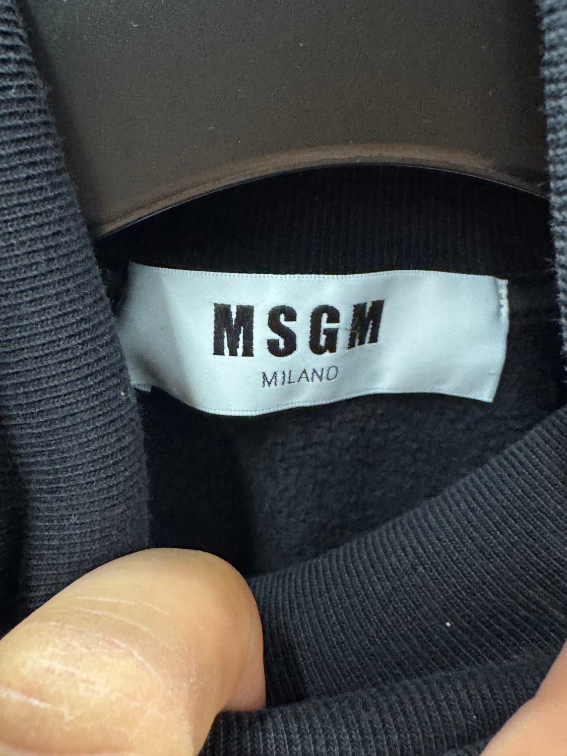 MSGM 터틀넥 맨투맨 블랙 S 상품이미지3