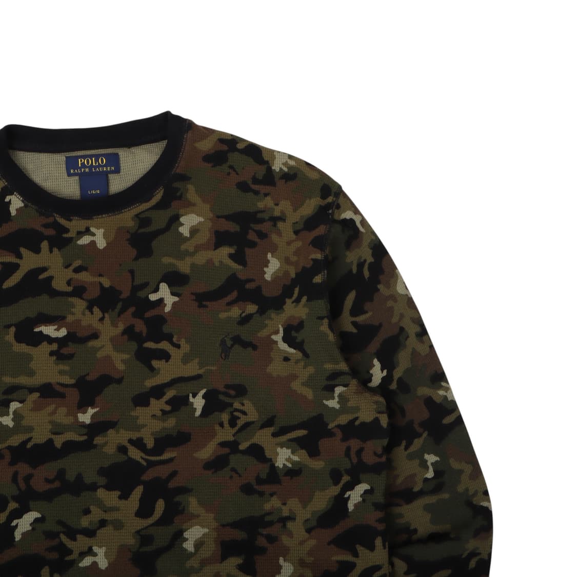폴로 랄프로렌 카키 카모플라쥬 와플 롱슬리브 상품이미지3