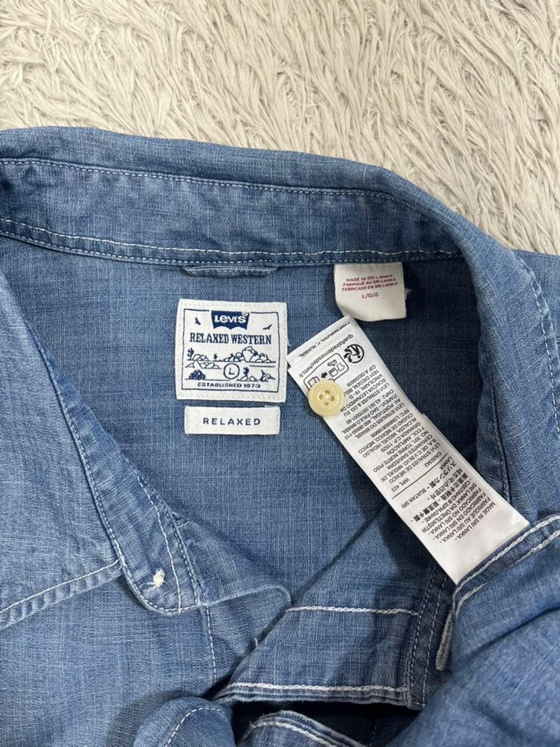 리바이스 웨스턴 데님 셔츠/#2787 상품이미지5