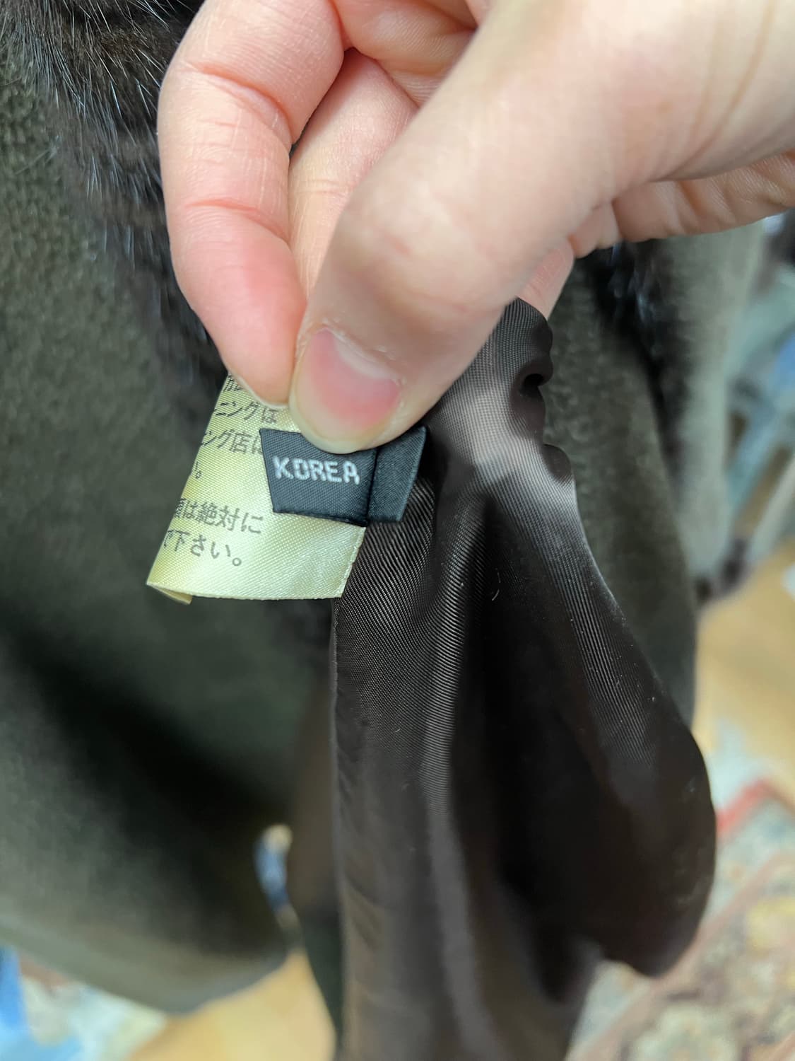 90s Vintage Fur Trim Wool Long Coat 상품이미지9