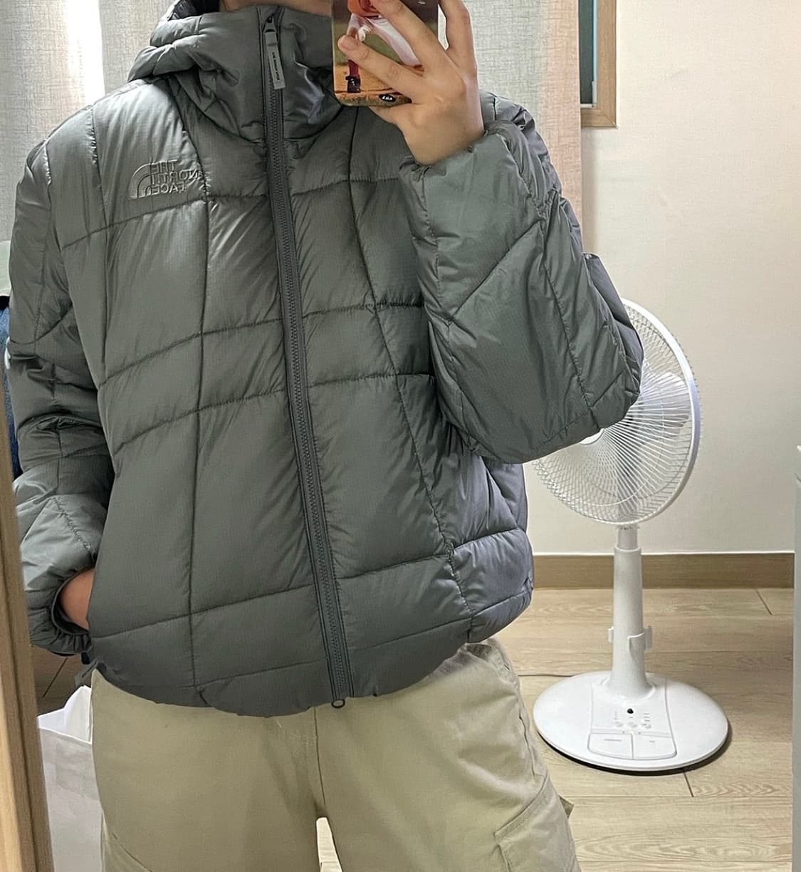 노스페이스 웨이브 LT 온 자켓 그레이 L 상품이미지2