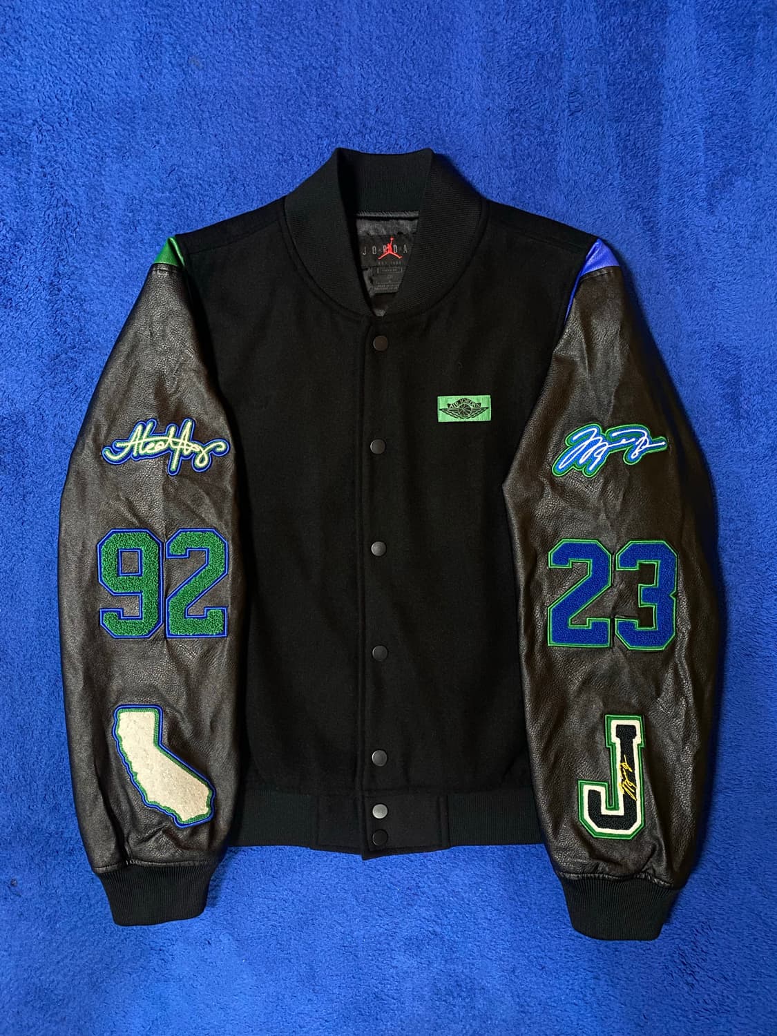 Nike 조던 x 알레일리 메이 한정판 바시티 자켓 블랙 - L 상품이미지2