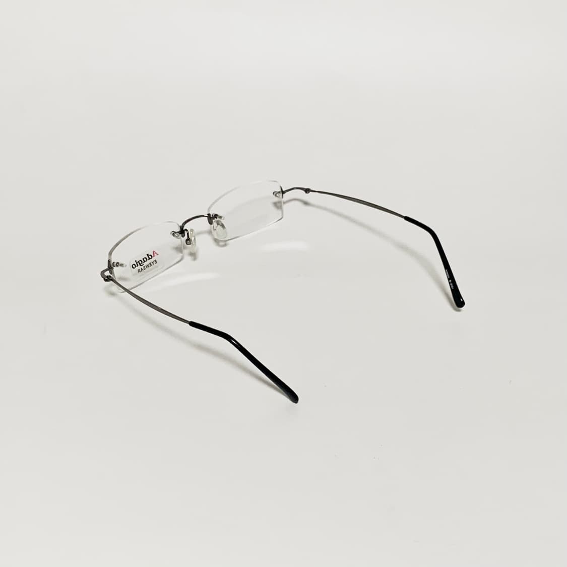 952 빈티지안경 데드스탁 직사각형 무테 안경 슬림 메탈 테 데일리 픽키 상품이미지4