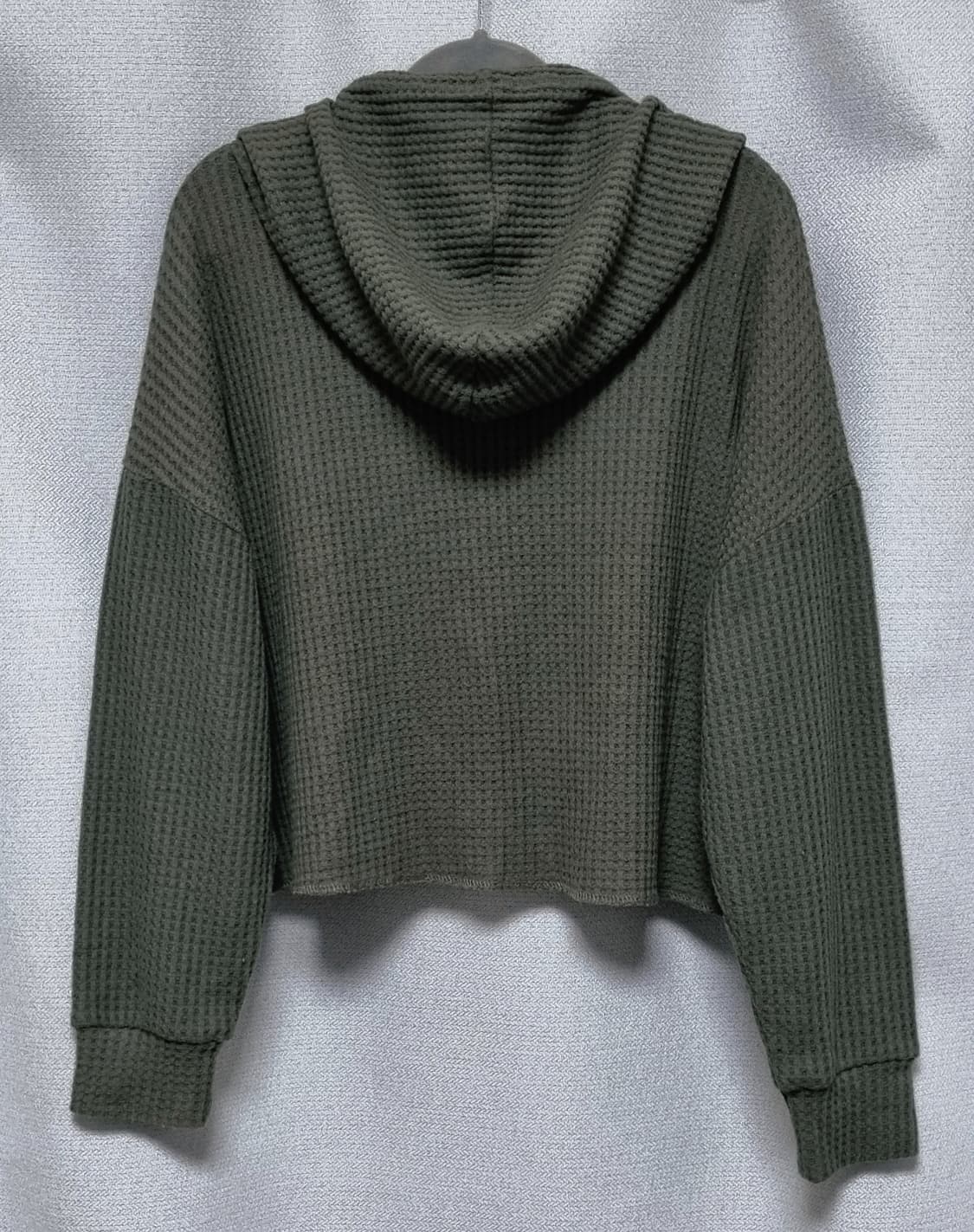 포에버21 니트 크롭 후드 스웨터 상품이미지3