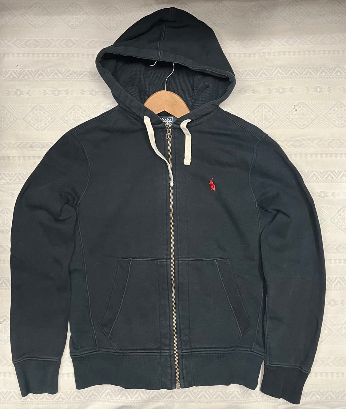 폴로 랄프로렌 블랙 후드집업 상품이미지1