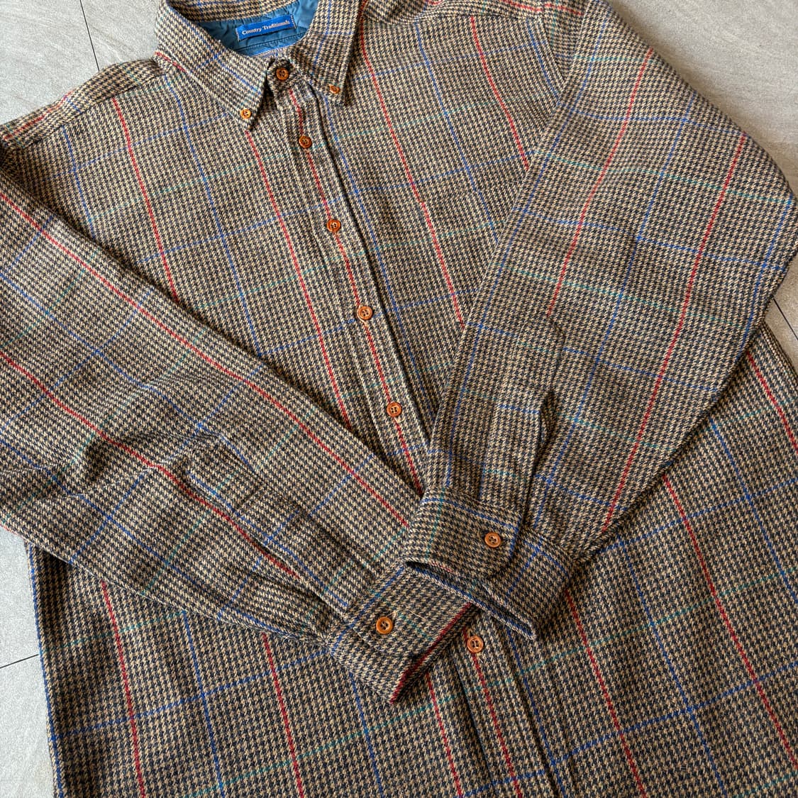 80s Pendleton 80년대 미국 생산 펜들턴 체크 울 셔츠 상품이미지9