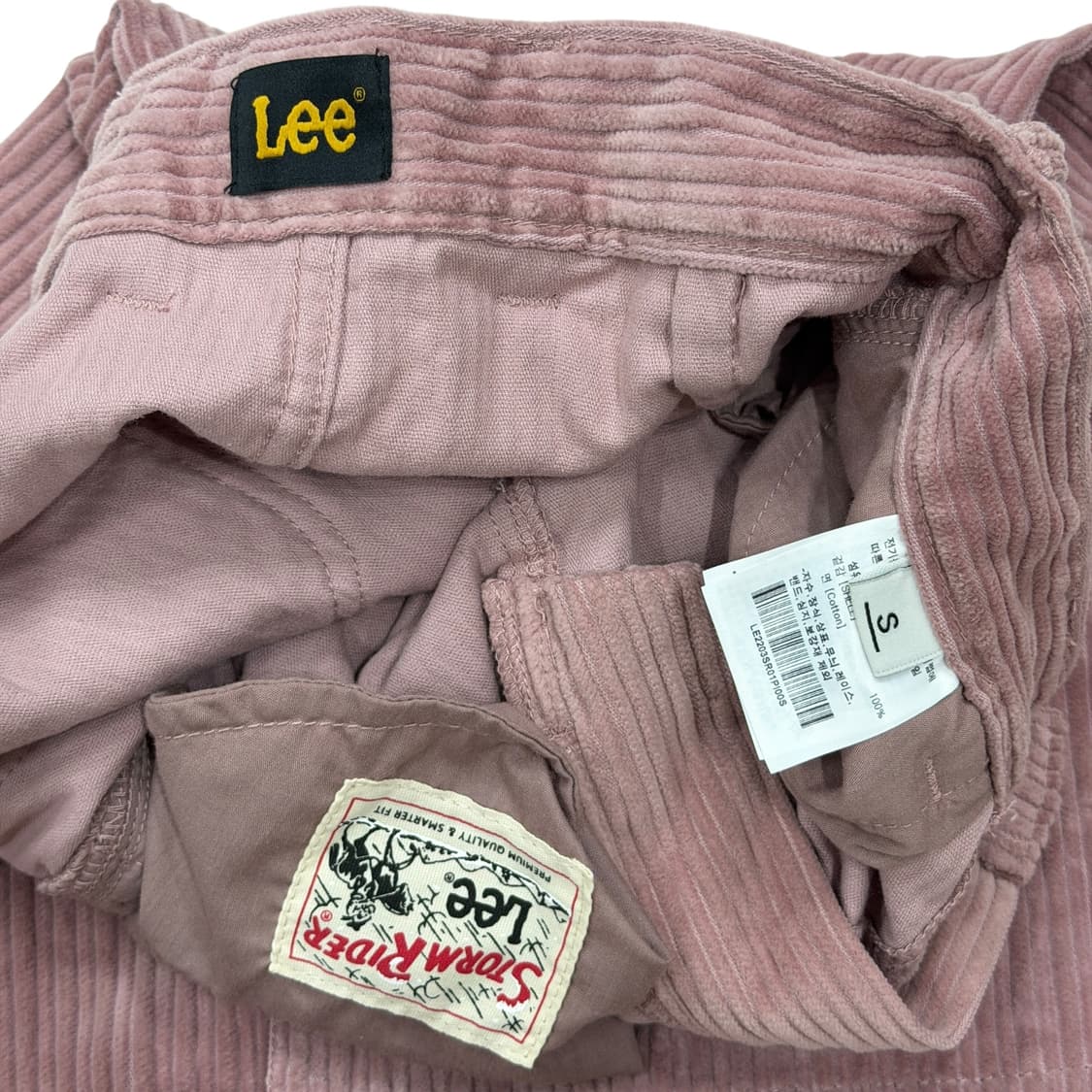 LEE 리 코듀로이 롱스커트 치마 핑크 S 상품이미지4