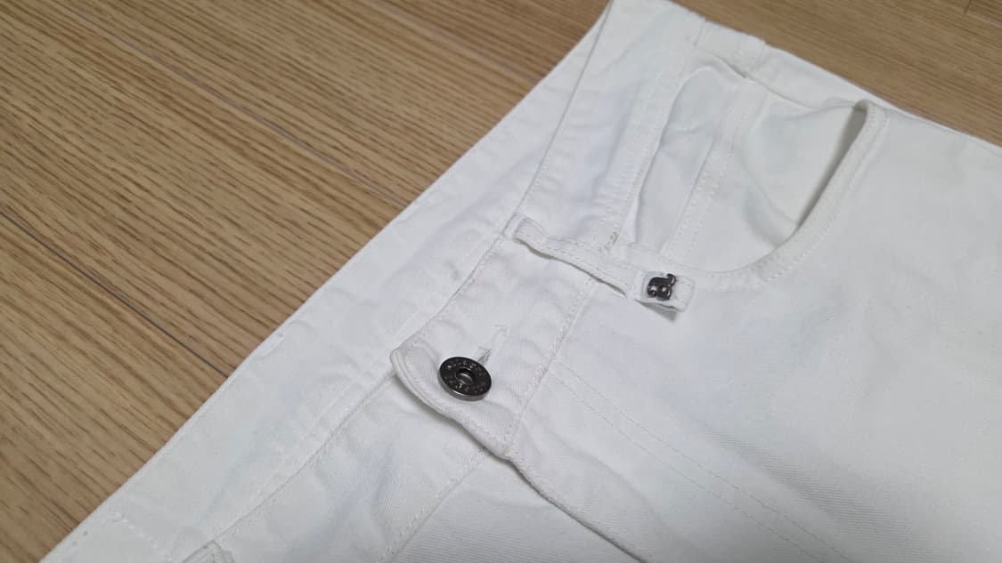 알레그리 크림 화이트 데님 팬츠 상품이미지3