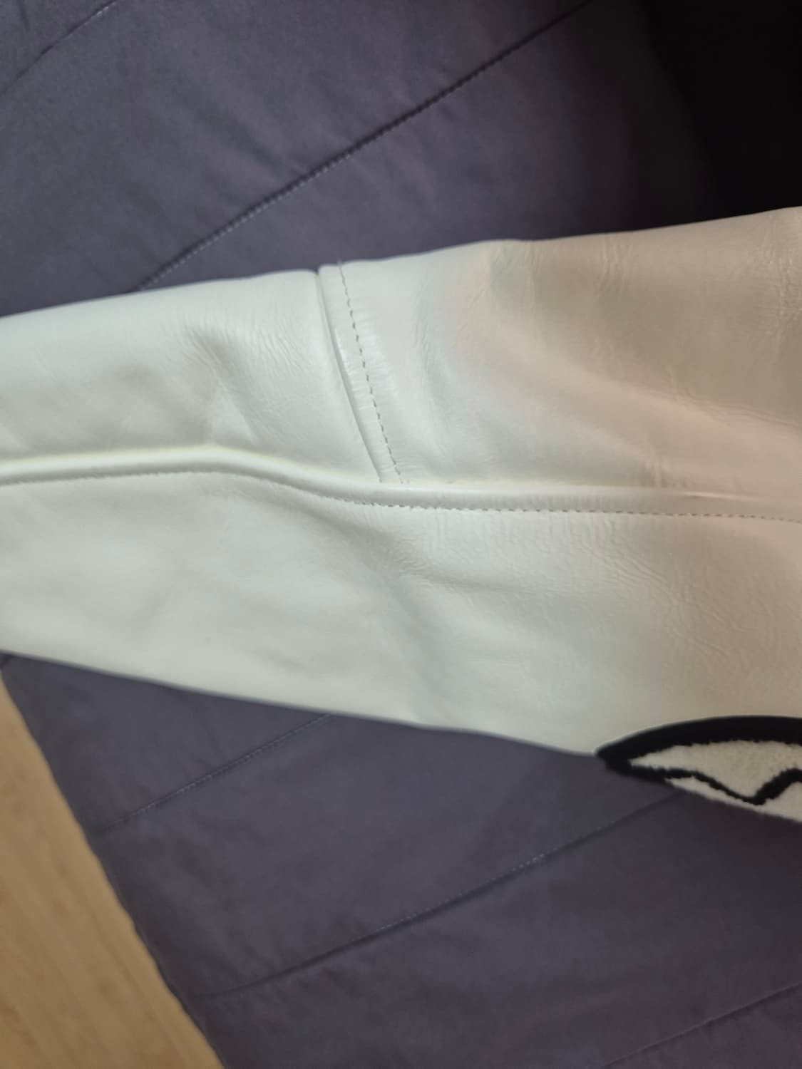 스투시 x 아워레가시 x 데님 티어스 TTL 바시티 자켓 블랙 S 상품이미지6