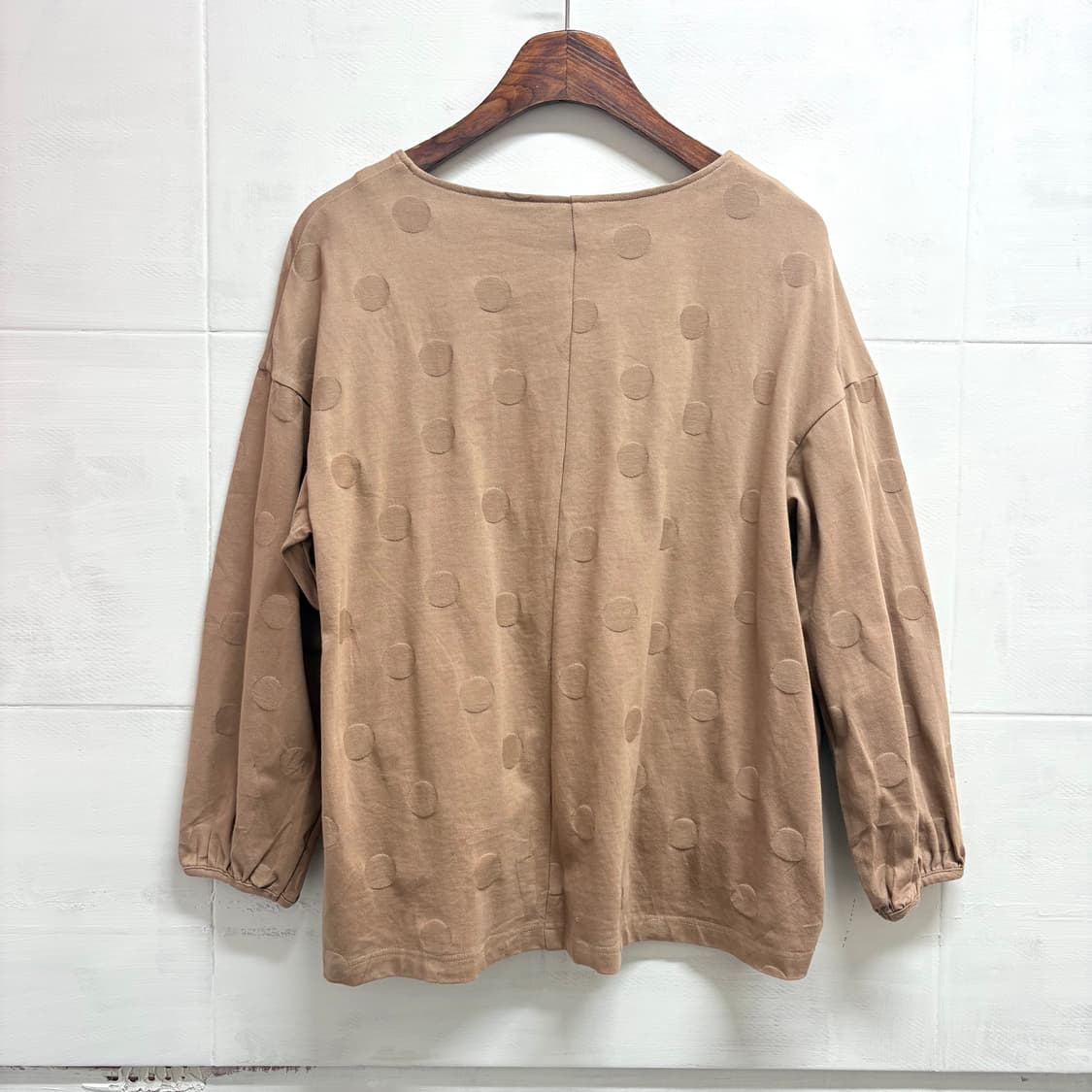 도트 언발 러블리 코튼 블라우스  상품이미지4