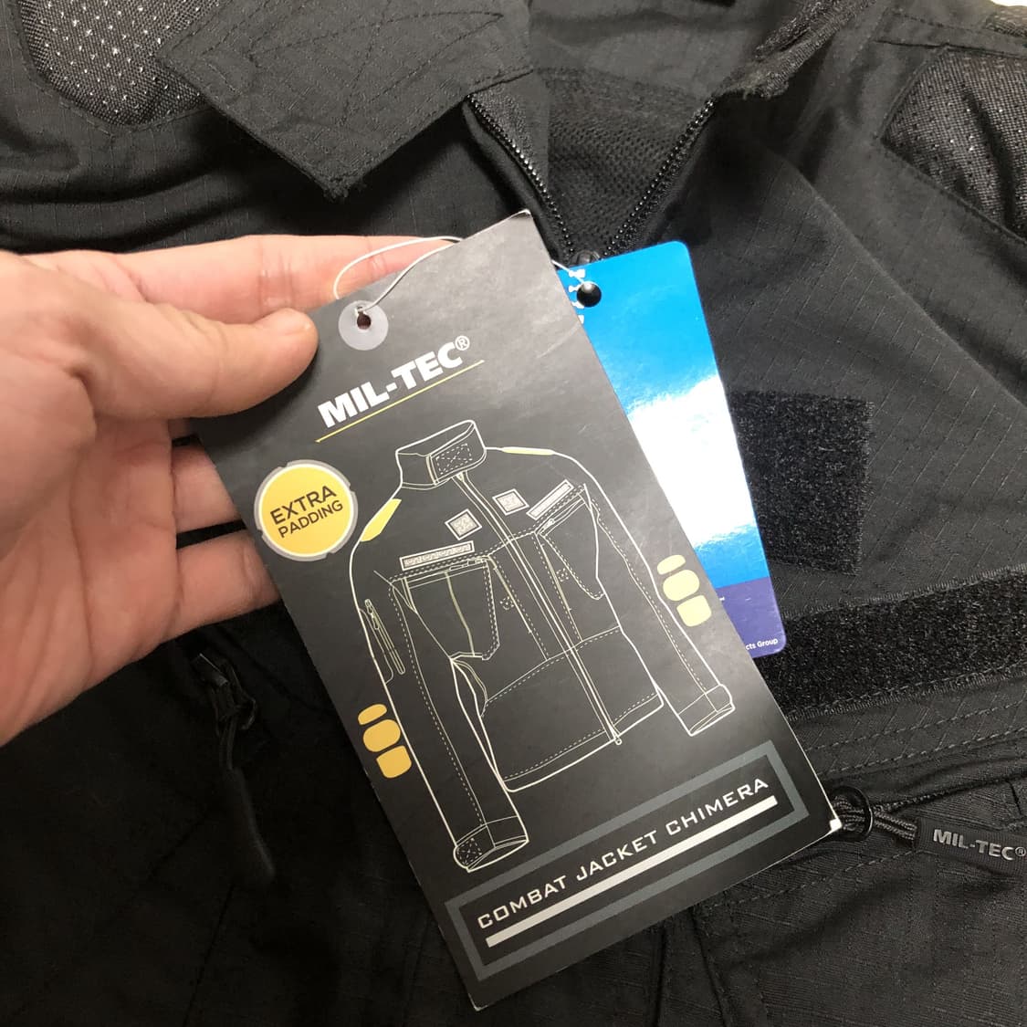 (S) 새상품 밀텍 MIL-TEC Chimera 립스탑 컴뱃 자켓 블랙 상품이미지5
