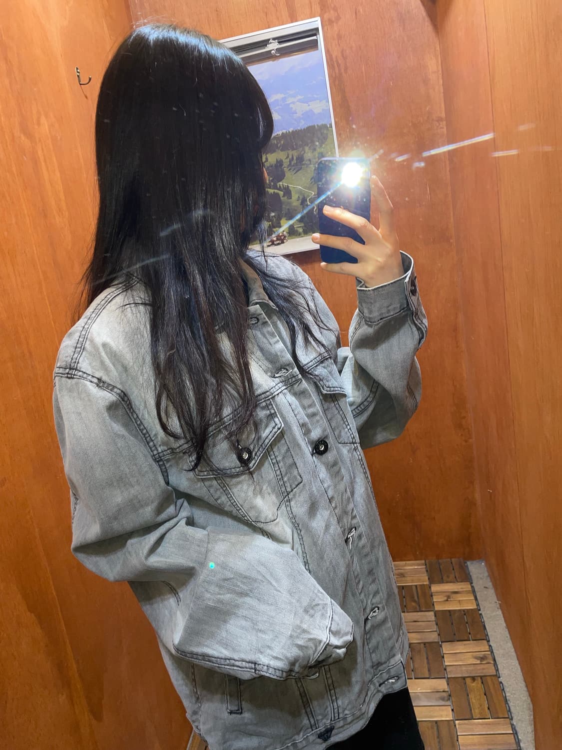 (XXL) GUESS 게스 그레이 데님 자켓 상품이미지2