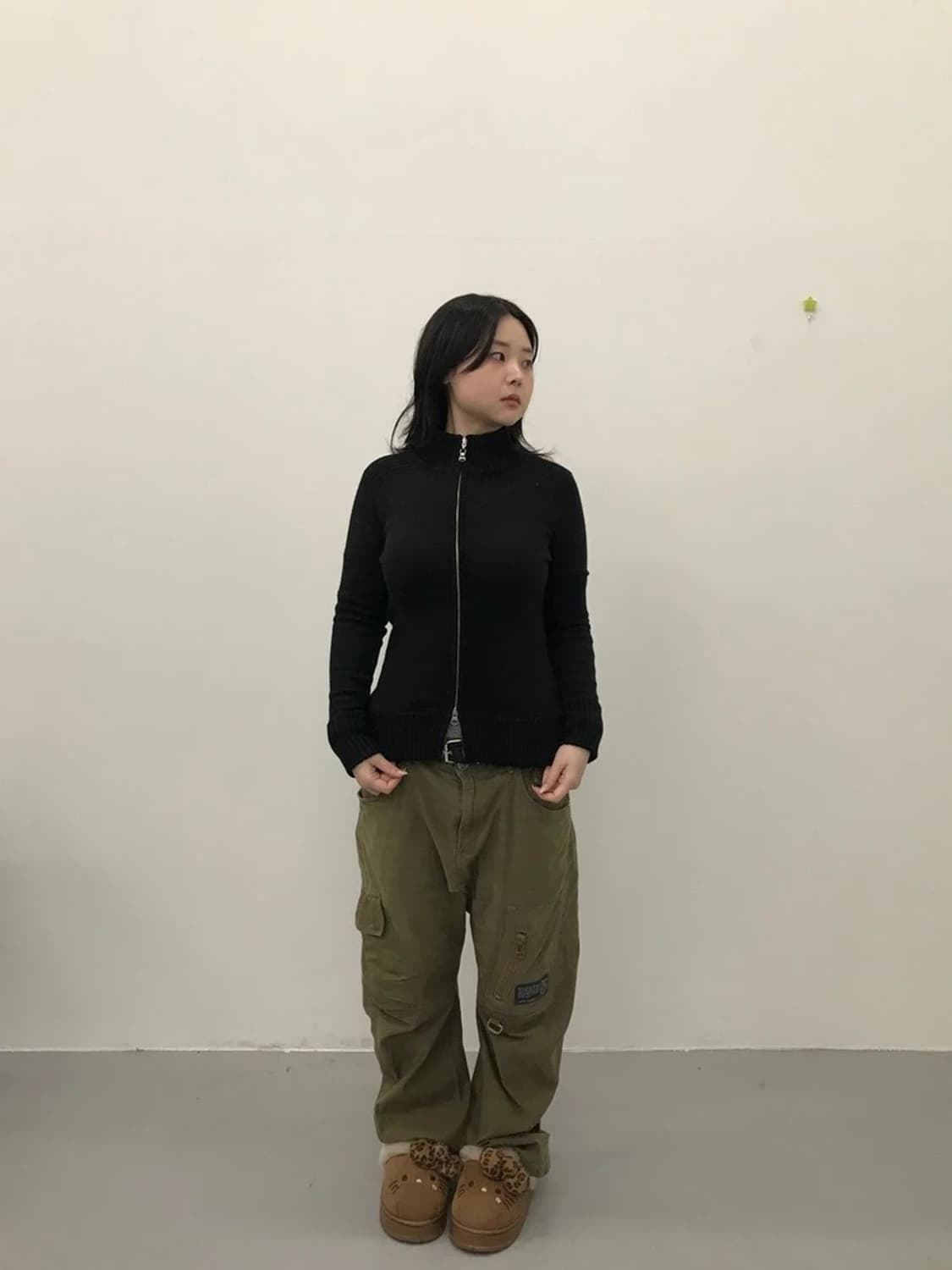 Le souk Zip Knit Cardigan 상품이미지1