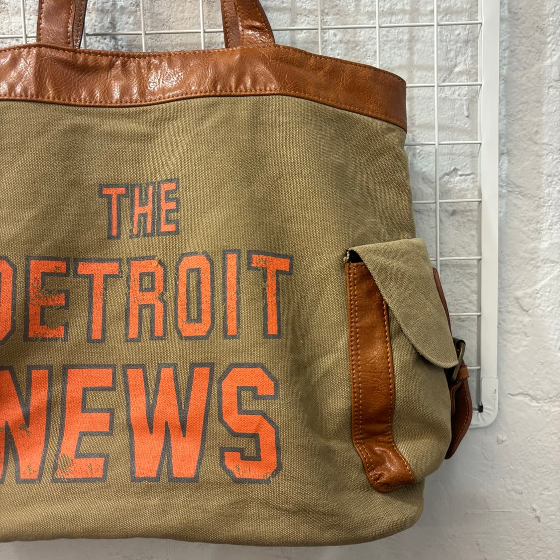 VTG The Detroit News 뉴스 페이퍼 백 OS 상품이미지4