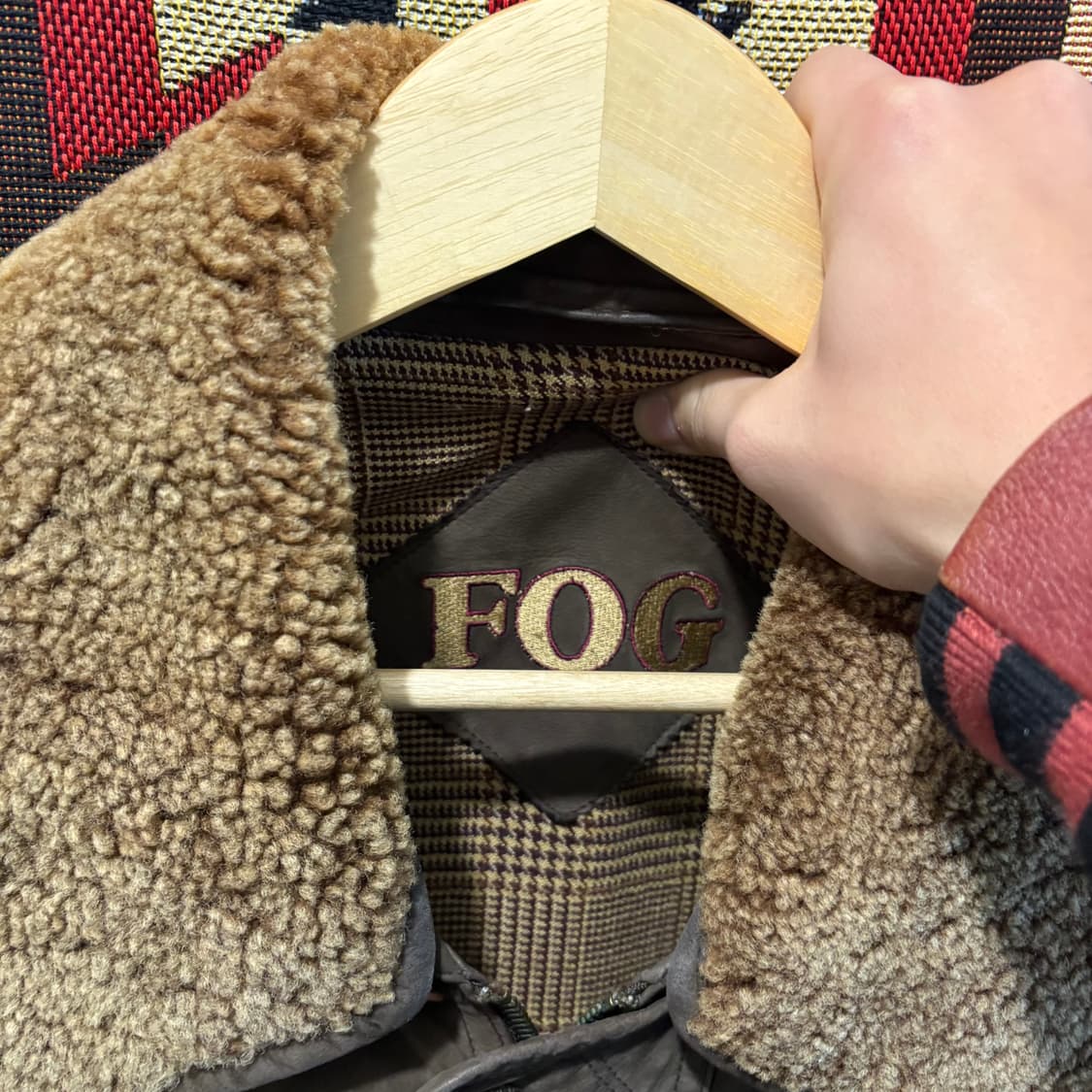 90s 런던포그 빈티지 소가죽 롱코트 자켓 상품이미지3