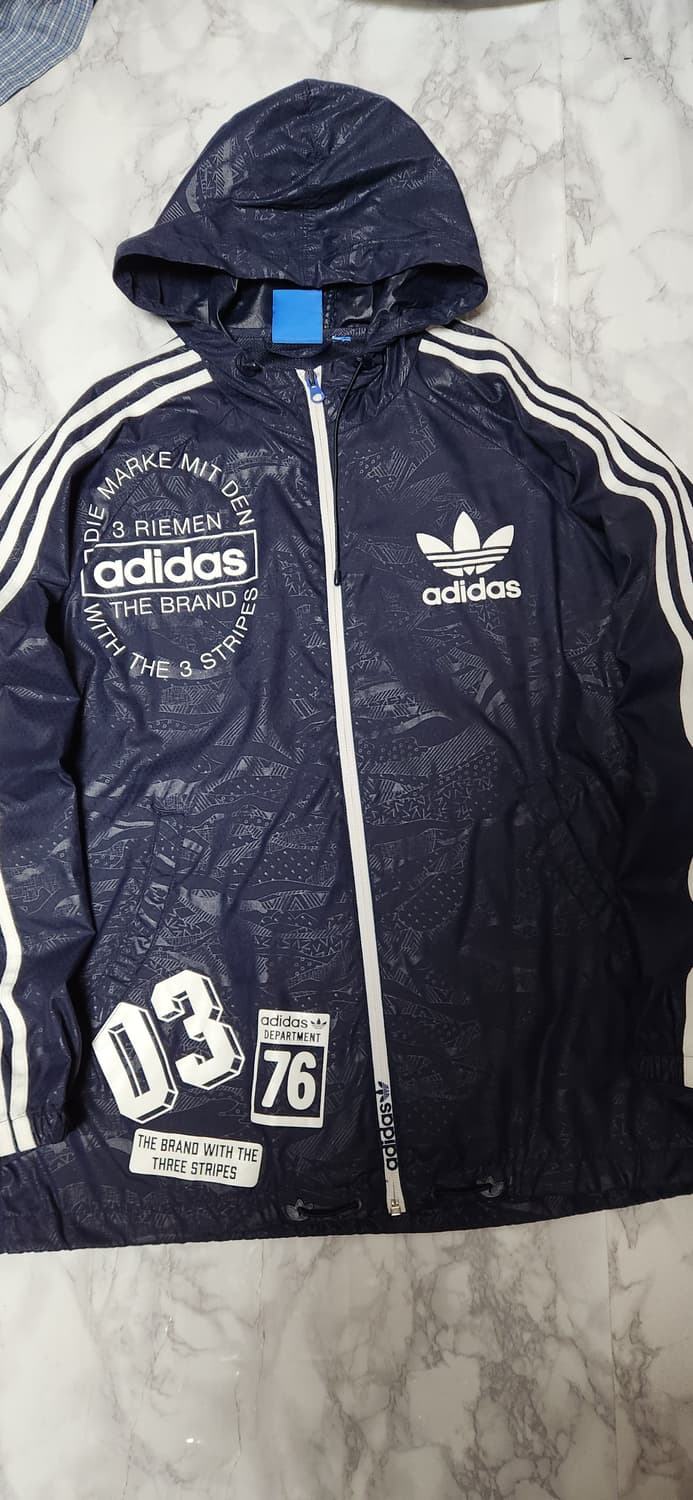 아디다스 삼선 빅로고 트레이닝 바람막이 후드 자켓
 상품이미지5