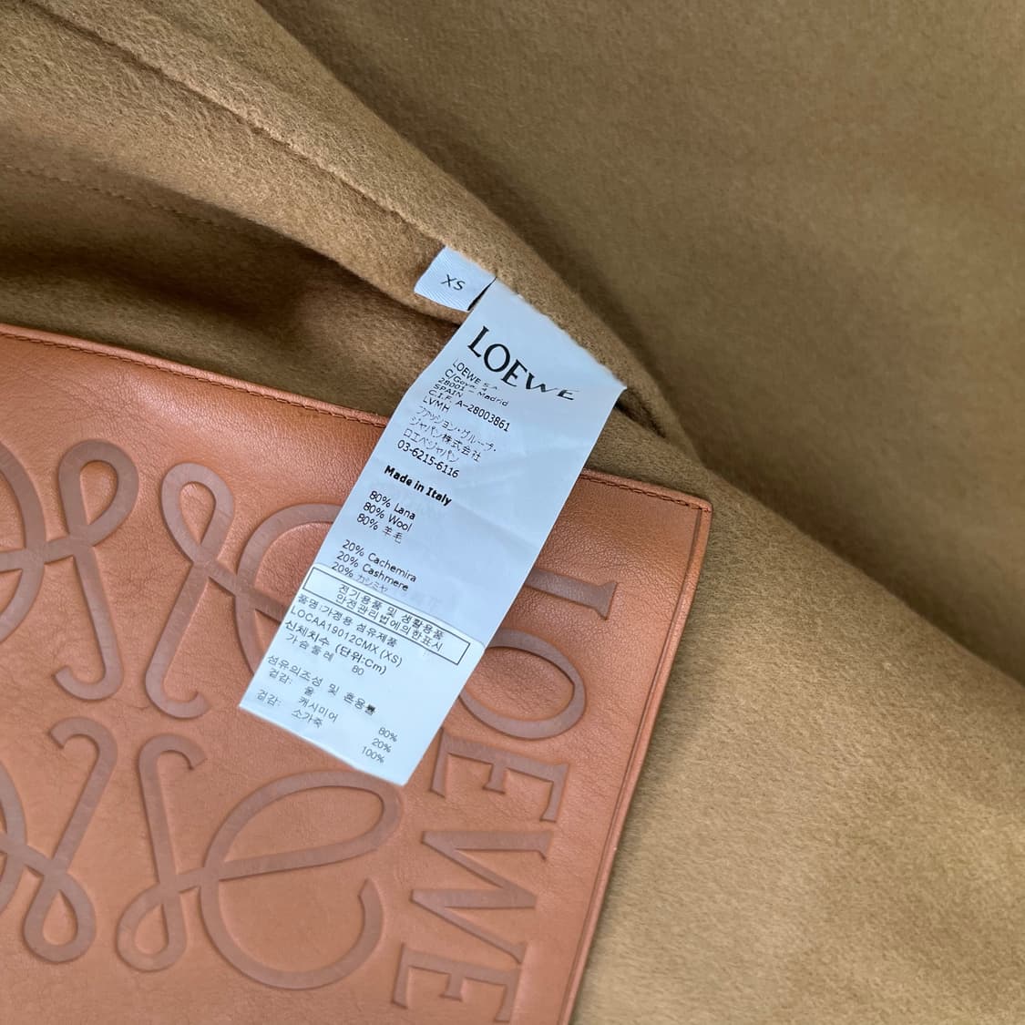 로에베 우먼 캐시미어 블렌드 후드 로브 코트 XS  상품이미지7