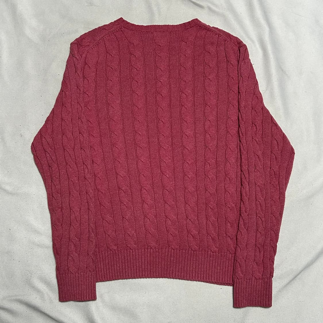 L 폴로랄프로렌 핑크 케이블 니트 상품이미지4