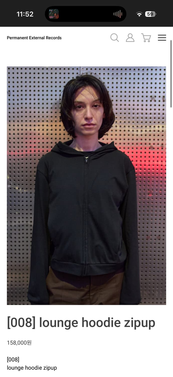 (구매글) mudule lounge 후드집업 블랙 2 상품이미지1