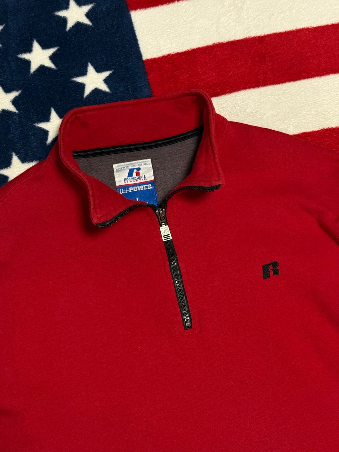 러셀아슬레틱 쿼터집업 아노락 Rusell Athletic anork 상품이미지5