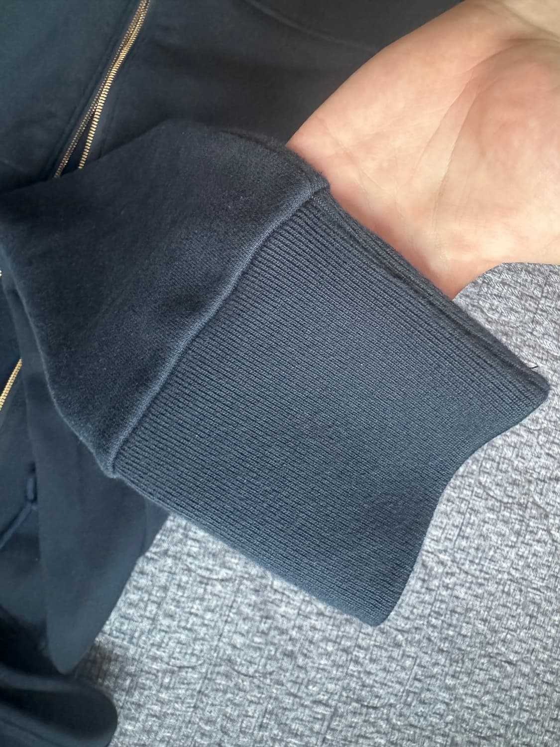 5사이즈 톰브라운 엔지니어드 사선 후드 집업 네이비 상품이미지2