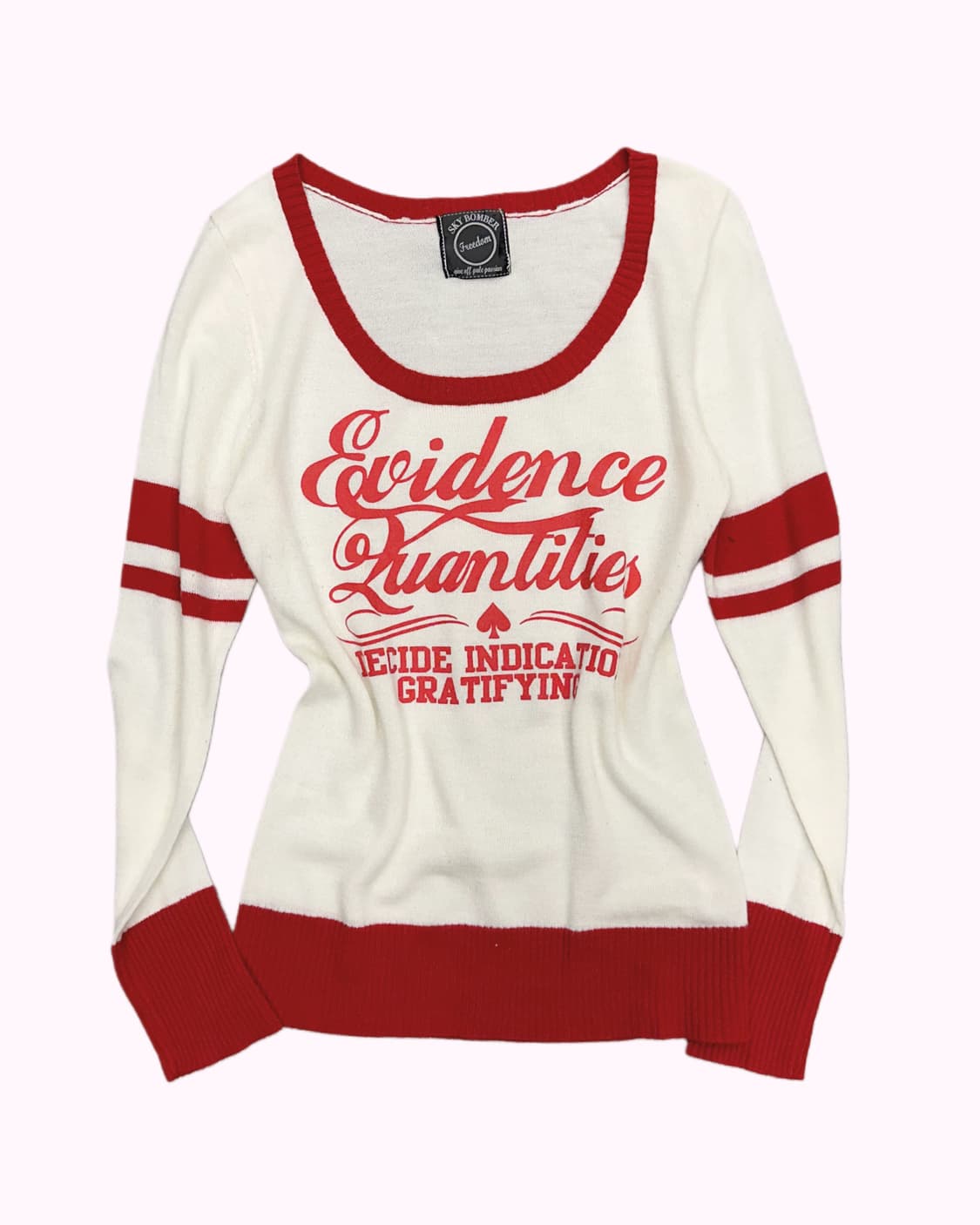 red point lettering knit 상품이미지1