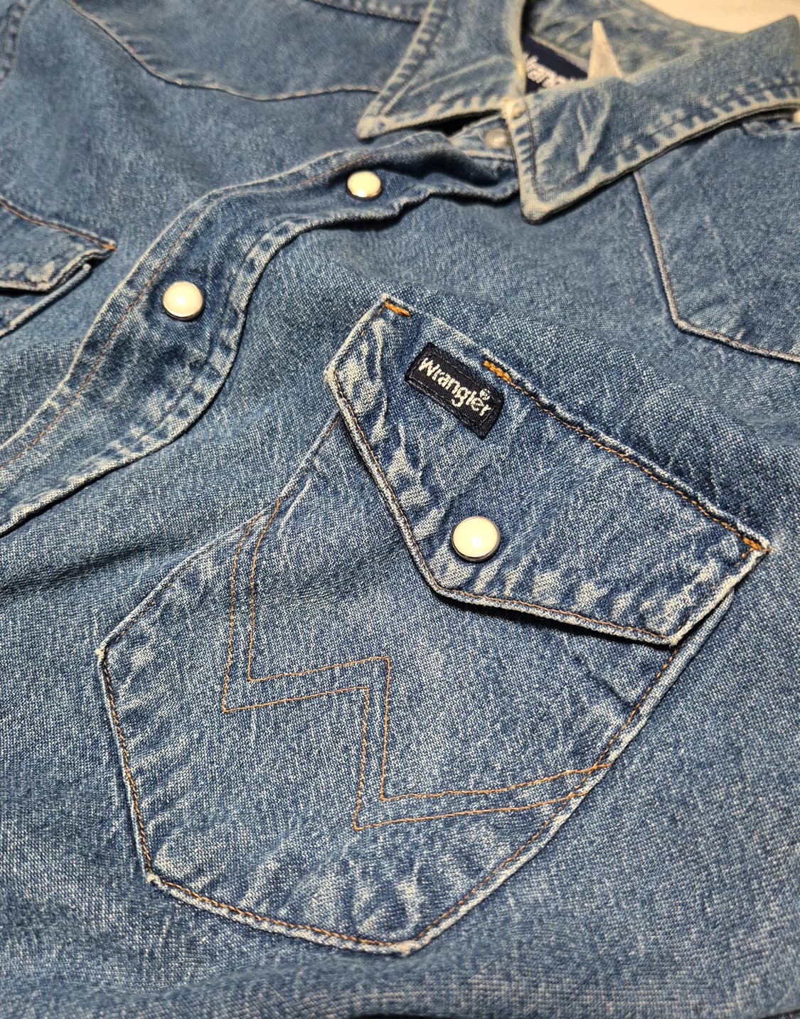 Wrangler 랭글러 웨스턴 데님셔츠 상품이미지5