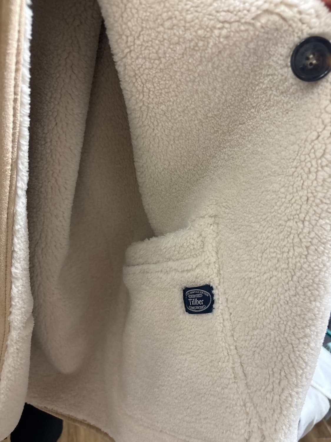 틸버 후드 시어링 리버시블 무스탕 상품이미지4