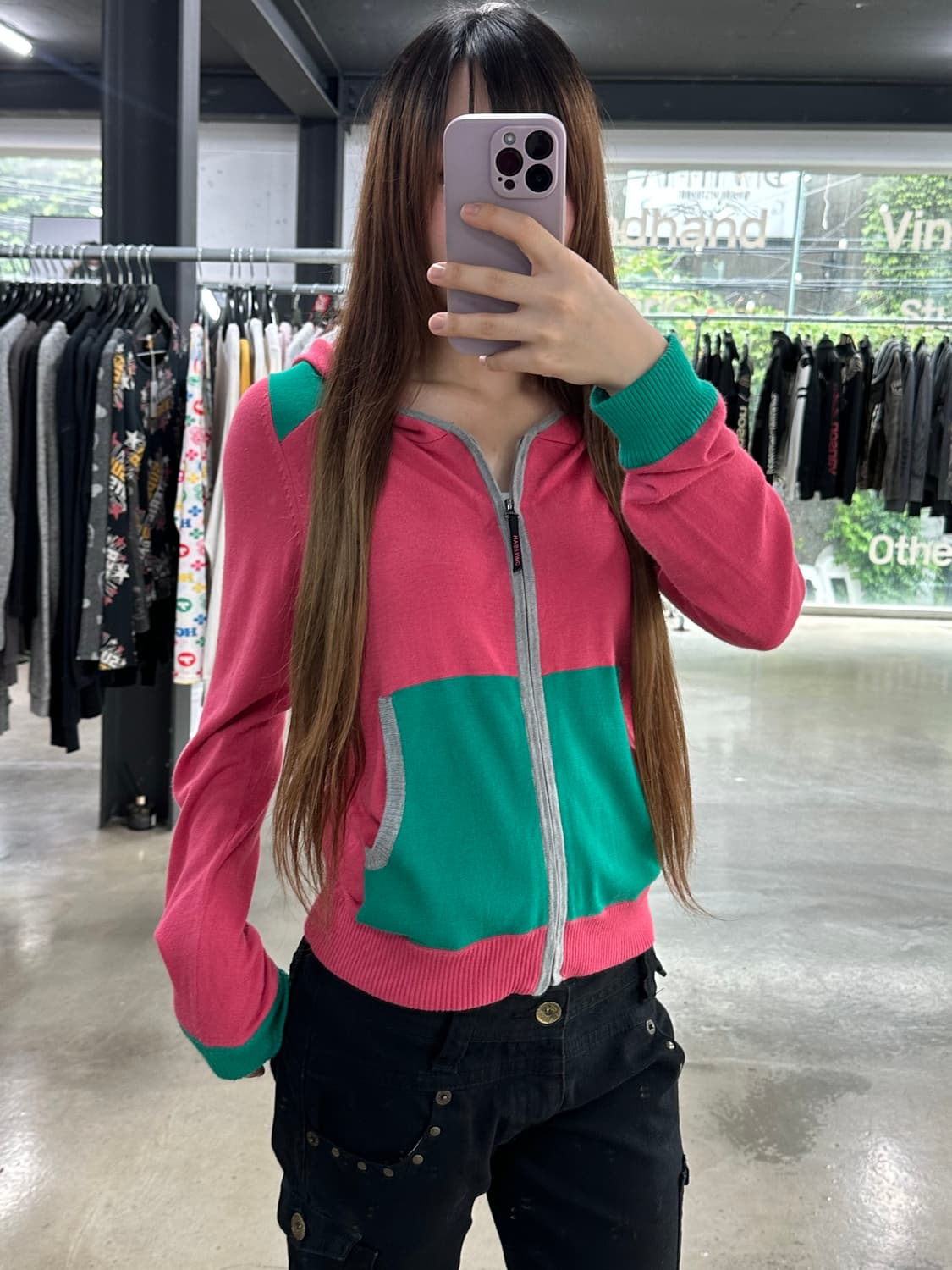 히스테릭글래머 히스걸 스타 루즈 후드집업 상품이미지4