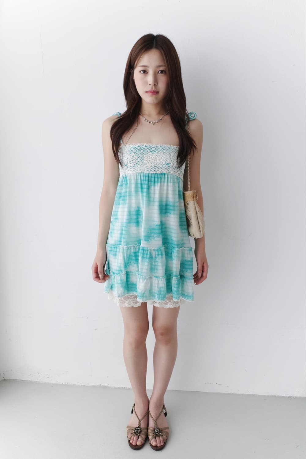 cecil mcbee) lace paint tunic one-piece 상품이미지5
