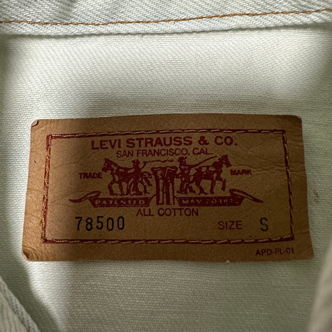 LEV'S 78500 painting denim vest 상품이미지4