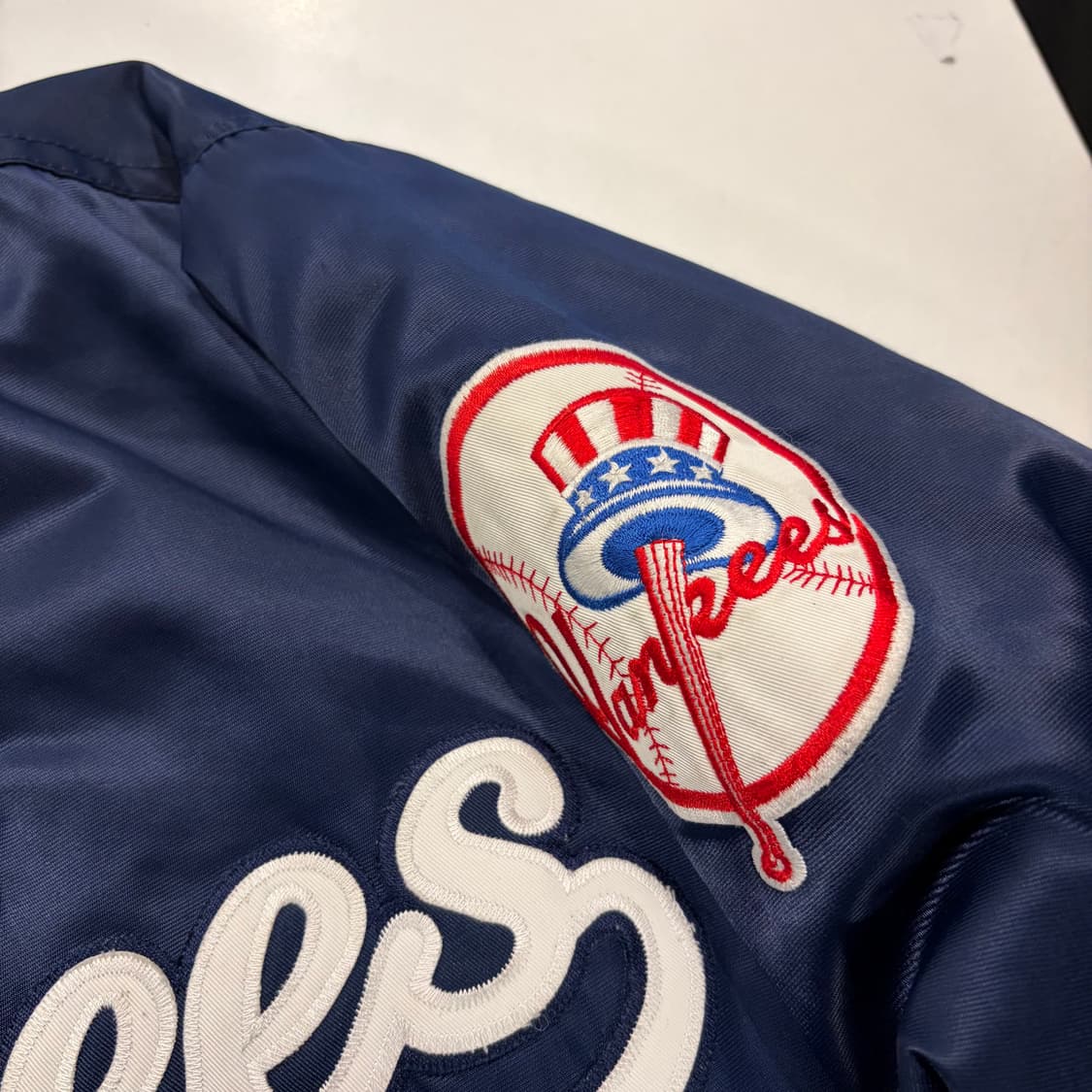 [M] 마제스틱 뉴욕 양키스 스타디움 점퍼 네이비 D478 상품이미지5