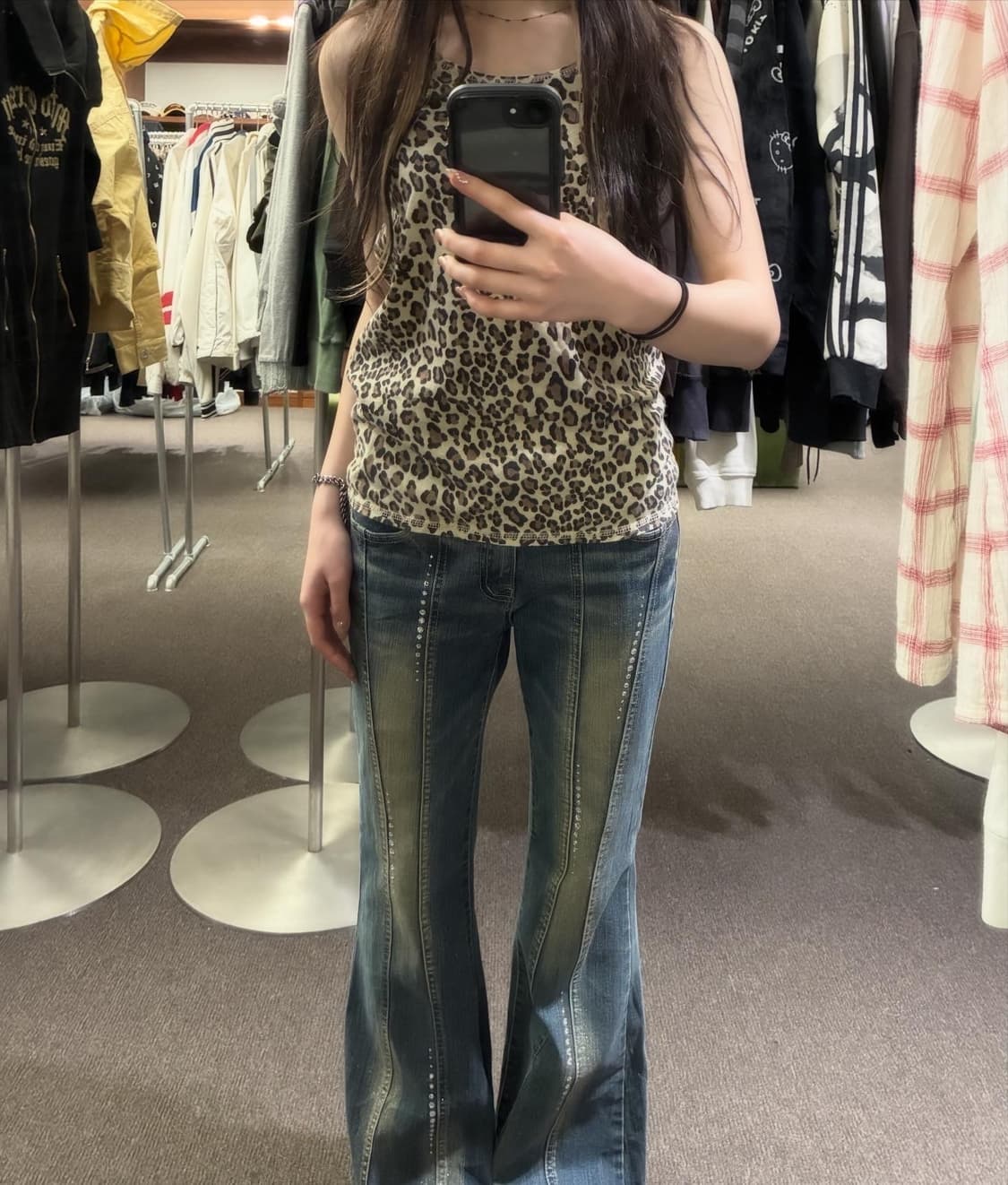 Y2K Grunge Look 🐆⛓️ 상품이미지4
